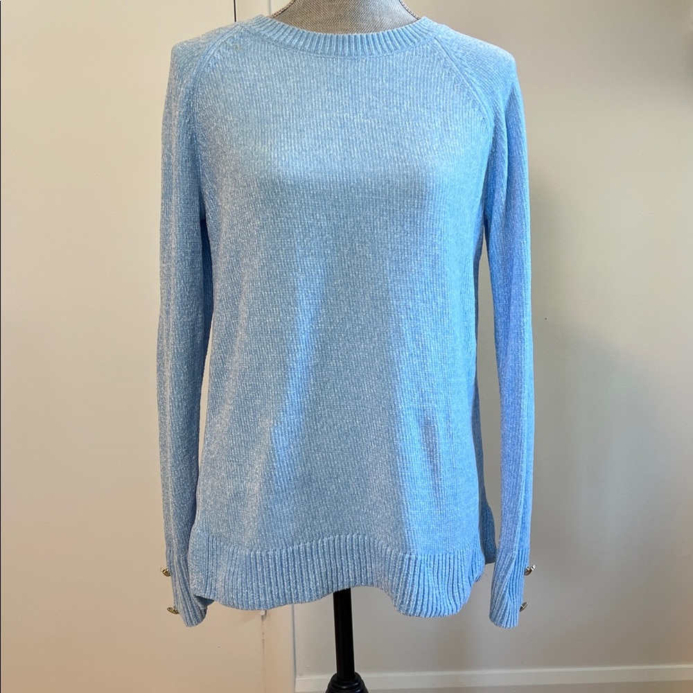 Lily Pulitzer Praxon Sweater in Bon Bon Blue Size M - Picture 2 of 8